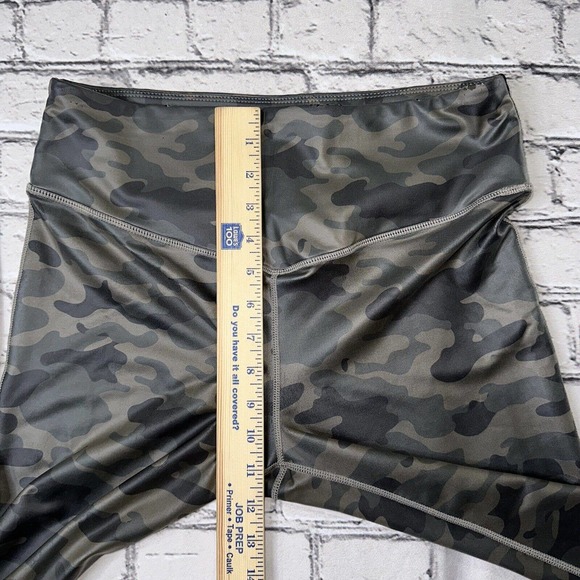 Electric Yoga Women's Metallic Army High Rise Leggings Size Large - Picture 5 of 9